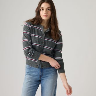 Levi's Claire Cardigan - Womens - XS - Grey
