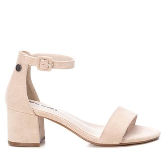 Xti Womens Block Heel Suede Sandals GO By XTI