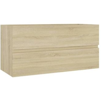 vidaXL Mobile Lavabo Rovere Sonoma 90x38,5x45 cm in Legno Multistrato - Vidaxl