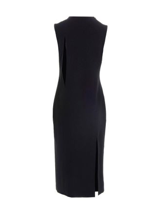 Versace Cut-Out Midi Dress - Black