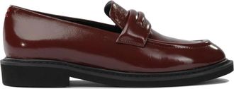 Halmanera Bordeaux Loafers voor Vrouwen - Dames - Loafers - Rood - 38 EU - Leer - Schoenen