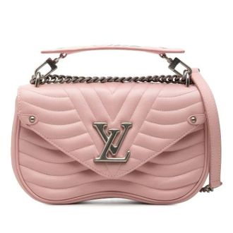 Louis Vuitton Pre-owned New Wave Chain MM - Dames - Pre-owned - Roze - Maat: ONE Size Leer