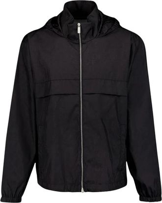 Off-white Zwarte Ritsjas Lange Mouw - Heren - Zomerjassen - Zwart - M - Polyester - Jassen