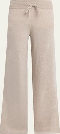 Lisa Yang Sofi Cashmere Straight-Leg Pull-On Trousers