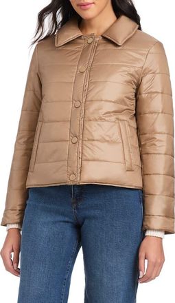 Kate Spade New York Quilted Water Resistant Jacket in Camel at Nordstrom Rack, Size X-Small
