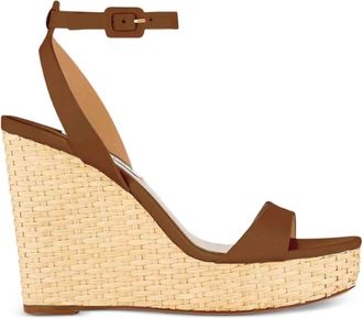 Aquazzura 110 mm Sunseeker sandalen met sleehak - Bruin