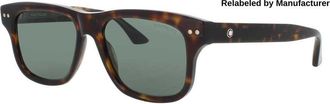 Montblanc Green Square Mens Sunglasses MB0319S 002 55
