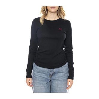 Levi's Long Sleeve Top - Dames - Longsleeves - Zwart - XS - Tops