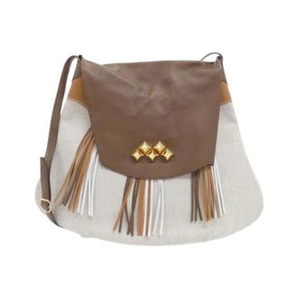 Herm&egrave;s Borsa a spalla Pre-owned in tela Toile H e pelle - - Pre-owned - Donna - Beige - ONE SIZE