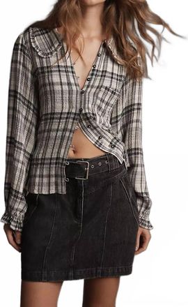 Suncoo Fairo Mini Skirt In Carbone