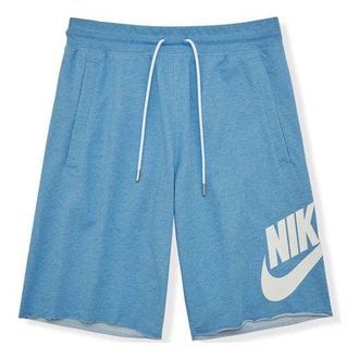 Nike Mens Nike Large Logo french terry Athleisure Casual Sports Shorts Blue AT5268-462