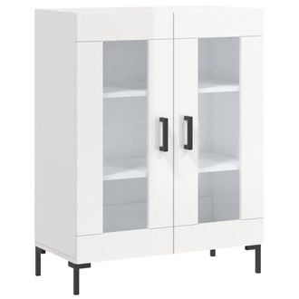 Berkfield Home Sideboard High Gloss White 69.5x34x90 cm Engineered Wood