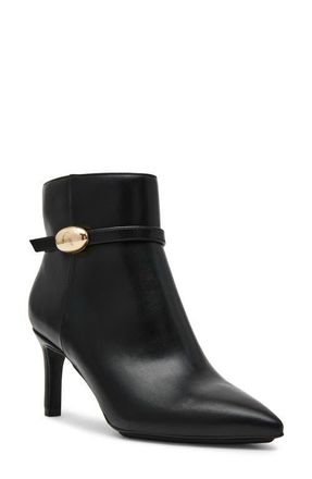 Anne Klein Margie Bootie in Black Smooth at Nordstrom, Size 8