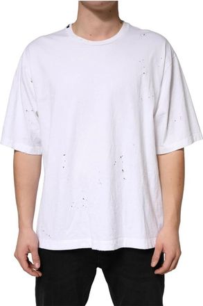 Dolce & Gabbana T-shirt met Ronde Hals en Korte Mouwen - Heren - T-shirts - Wit - XL - Katoen - Tops