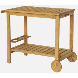Sweeek Carrello da cucina da esterno in legno di abete, 95cm