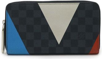 Louis Vuitton Blue Damier Cobalt Zippy Organizer Wallet (Authentic Pre-Loved)