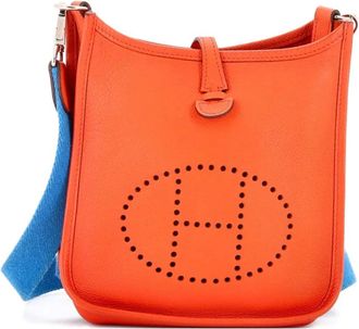 Herm&egrave;s Evelyne Bag Gen III Epsom TPM crossbody bag - Oranje