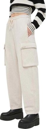 Miss Sixty Cargo-Pocket Joggers - Dames - Sweatpants - Beige - S - Katoen - Broeken