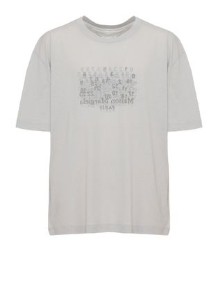 Maison Margiela Grey Four Stitches Cotton T-Shirt