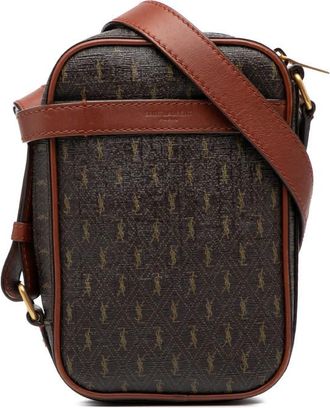 Saint Laurent Pre-owned Saint Laurent Le Monogramme Coated Canvas Pouch Crossbody Unisex ARS685534af-0922