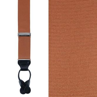 Trafalgar Store Big & Tall Phoenix 38mm Grosgrain Non Stretch Ribbon Button End Suspenders in Dark Khaki at Nordstrom, Size One Size Big