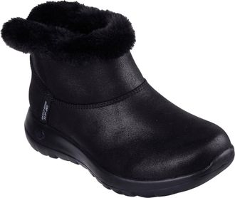 Skechers On-the-GO Joy Cozy Dream Polyester Womens Black Winter Ankle Boots - UK 5