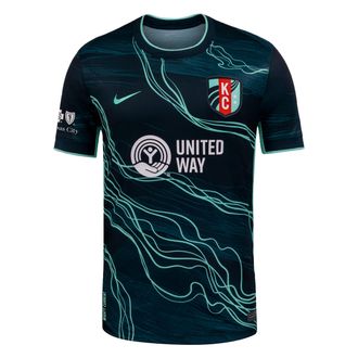 Nike Kansas City Current Stadium Away Nike Mens Dri-FIT NWSL Replica Jersey in Blue | P35556KCSL26-DOB