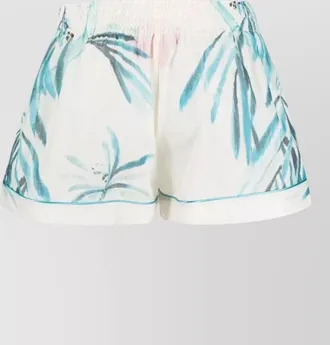 F.R.S. For Restless Sleepers floral-print cotton knee-length shorts