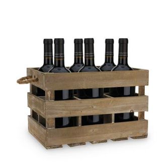 Twine Wooden 6-Bottle Crate at Nordstrom