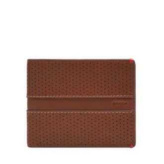 Fossil Mens Sport Tourer Leather Bifold with Flip ID