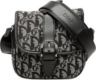 Dior Pre-owned Dior Diorissimo Trotter Canvas Crossbody Ladies 8E7EGZUH510DTFS1