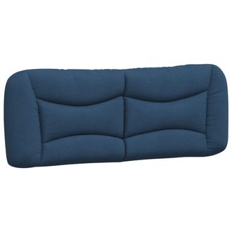 vidaXL Cuscino Testiera Blu 140 Cm In Tessuto - Vidaxl