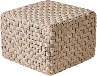 Beliani Pouffe NALLI Synthetic Material Taupe