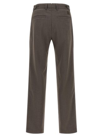 Incotex Wool-Blend Pleated Trousers - Brown