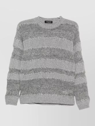 Fabiana Filippi open-knit striped wool crewneck sweater