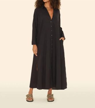 Xirena Boden Maxi Dress In Black Quartz