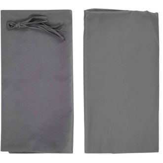 Hhg Teli di ricambio copertura tetto per gazebo Baia poliestere 4x3m grigio