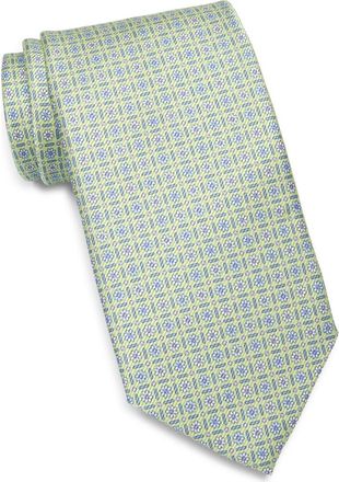 David Donahue Neat Silk Tie in Green at Nordstrom
