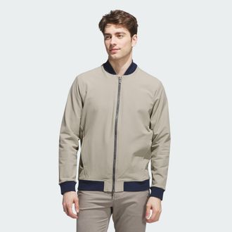 adidas adidas Performance Mens Ultimate365 Elevated Full-Zip Jacket - Beige - Size X-Large