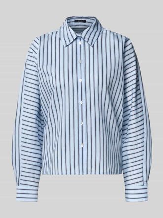 OPUS Hemdbluse mit Knopfleiste Modell Foho in Blau, Gr&ouml;&szlig;e 38