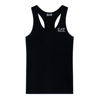 Emporio Armani Sleeveless Tops, female, Black, Size: XS Tanktops