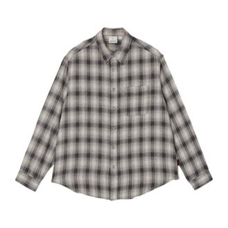 Gramicci Piled Flannel overhemd - Heren - Overhemden - Grijs - Maat: M Flanel