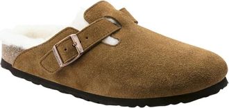 Birkenstock Shearling Klompen voor Mannen - Heren - Slip ons - Bruin - 44 EU - Wol - Schoenen