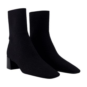 Tory Burch Womens Stretch Nylon Ankle Boot Black
