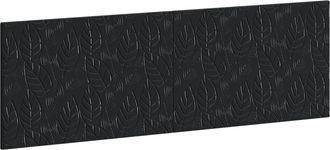 vidaXL Cabecero Montada En La Pared Delft Negro Madera De Ingenier&iacute;a Vidaxl