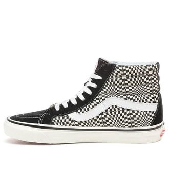 Vans SK8-HI 38 DX Warp Check - Black White VN0A38GFVMY