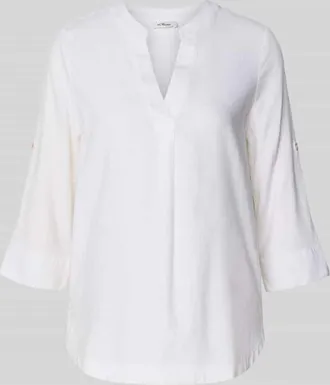s.Oliver Red Label Relaxed Fit Tunika aus Leinen-Viskose-Mix in Weiss, Gr&ouml;&szlig;e 34