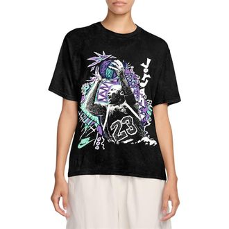 Nike Jordan Flight Cotton Graphic T-Shirt in Black/White at Nordstrom, Size X-Small