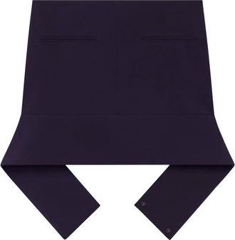 Courrèges Minigonna con cintura - Blu