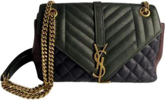 Saint Laurent Pre-owned Leren Crossbodytas - Dames - Vintage Schoudertas - Veelkleurig - ONE Size - Leer - Vintage